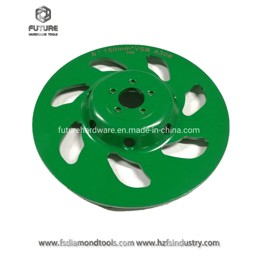 6 Inch 150mm Diamond Grinding Cup Wheel Grinding Tools for Concrete Terrazzo Stone